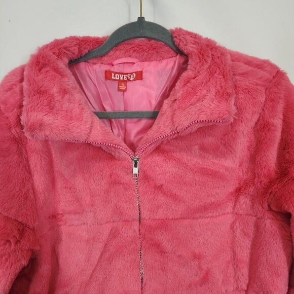 Love83 Faux Fur Jacket in Pink - Size XL‎ - Picture 2 of 9